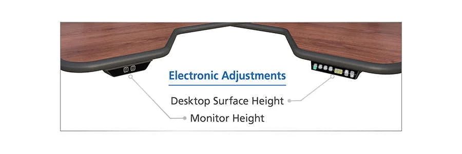 Adjustable Desk for Radiology Imaging Associates with Button