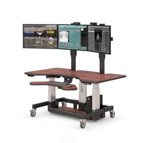 771462 ergonomic height adjustable desk for radiology imaging associates