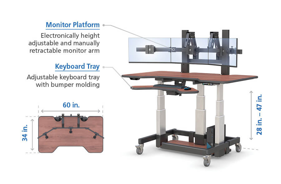 Adjustable Desk for Radiology Imaging Associates Specs