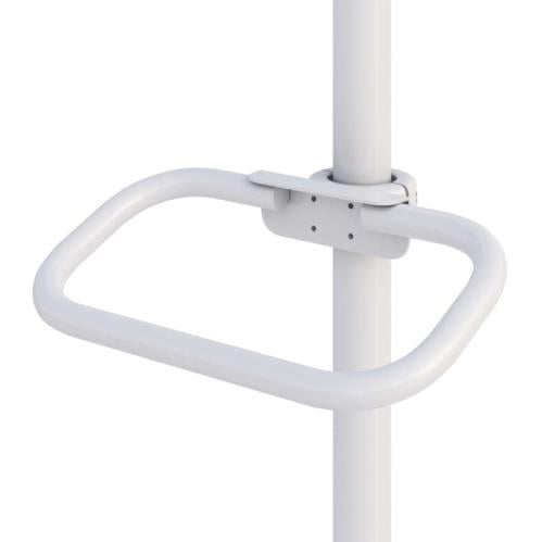 771568 mobile computer stand cart pole mounted handle
