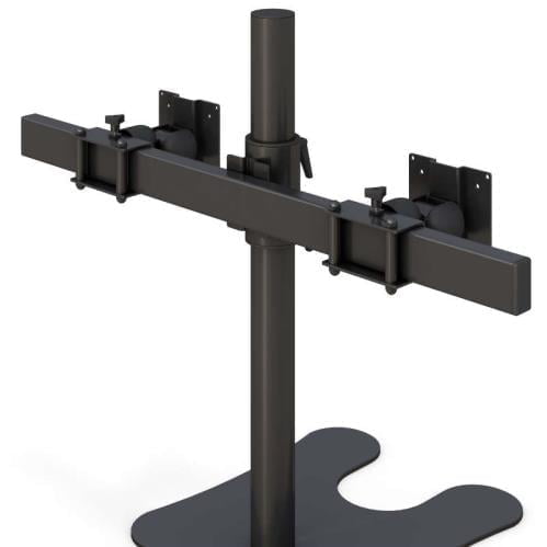 771588 freestanding 2 monitor mount arm desk stable stand