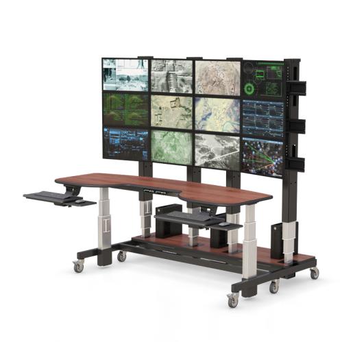 771634 control room console with video wall