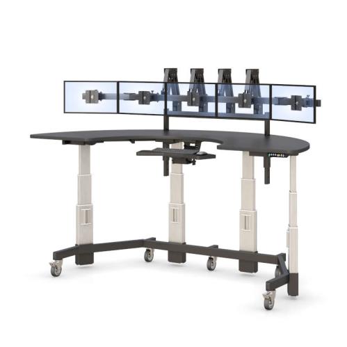 771637 ergonomic standing desk with multiple monitor holder