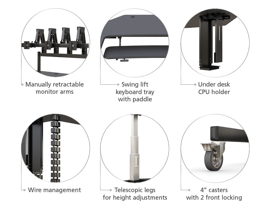 ergonomic adjustable desk accessories