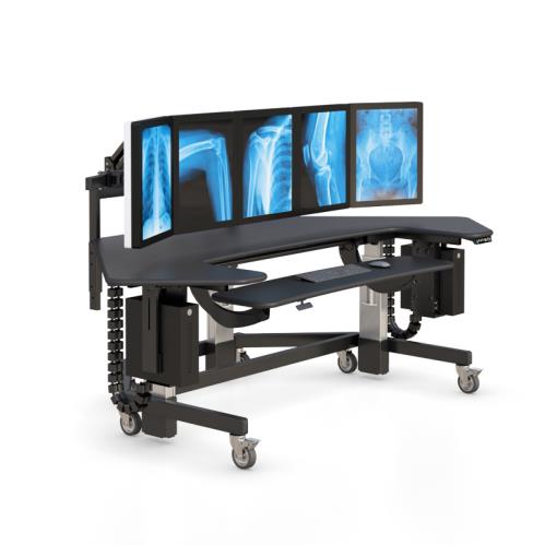 771639 maneuverable ergonomic adjustable desk