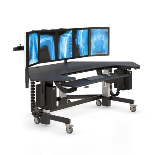771639 mobile ergonomic adjustable desk