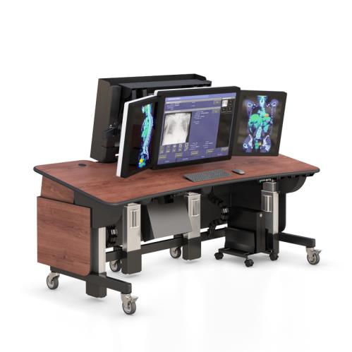 771640 ergonomic standing desk for radiology pacs workstations