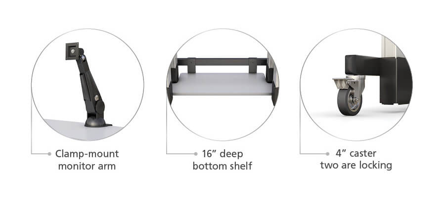 771656 height adjustable stand up computer desk features