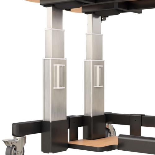 771662 telescopic post electric sit stand desk