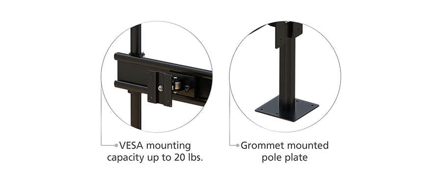 Desktop Flat Screen VESA Mounting Monitor Stand functional features