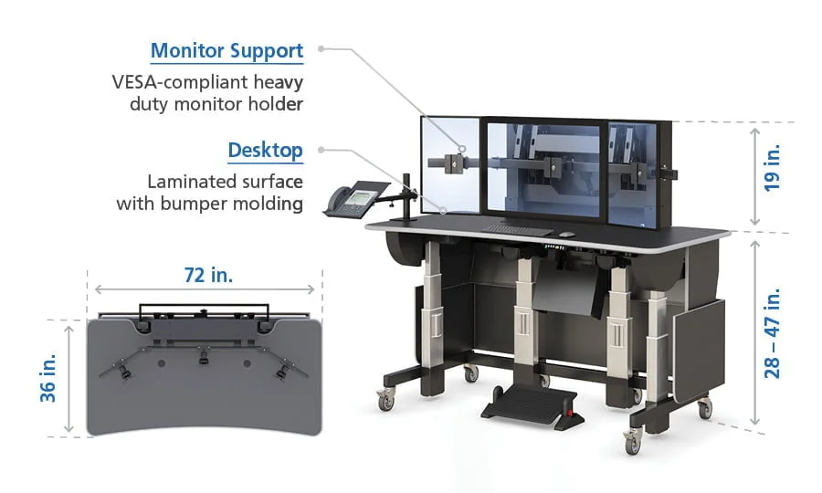 Stand Up Desk for Diagnostic Radiological Imaging
