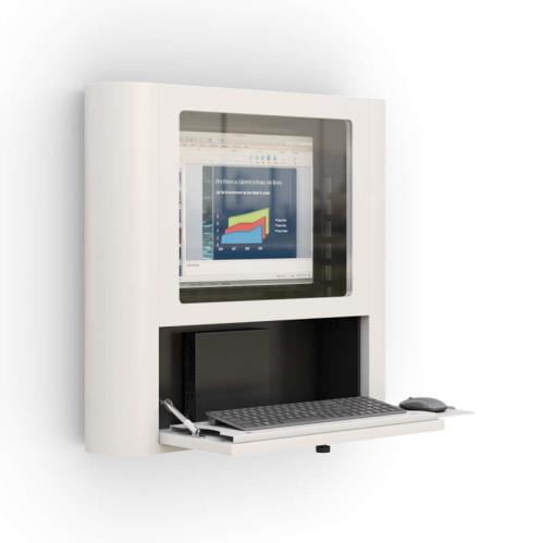 771746 wall mounted computer workstation