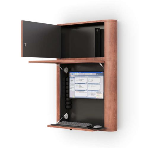 771775 wall mounted workstation with locks