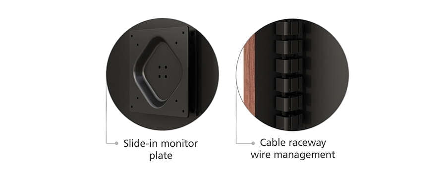 Computer Workstation Wall Mount Additional Features