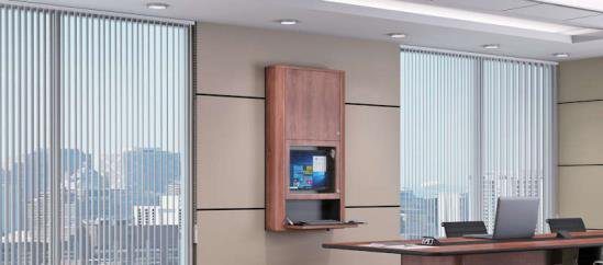 771806 office computer workstation wall mount