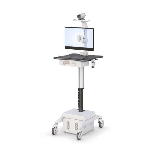 771899 adjustable height medical computer cart