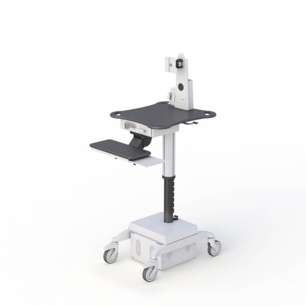 771900 adjustable height telemedicine computer cart