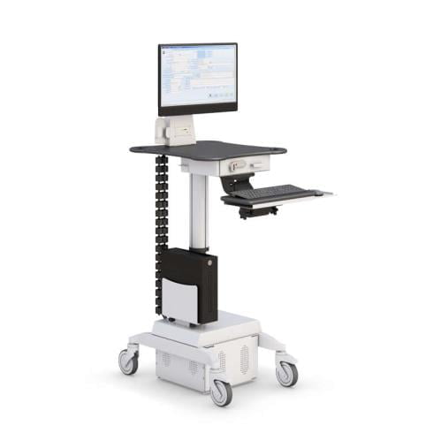 771900 computer cart on wheels for hospitals
