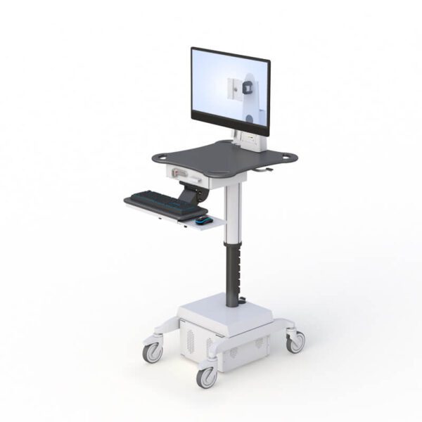 771900 height adjustable hospital telehealth computer cart