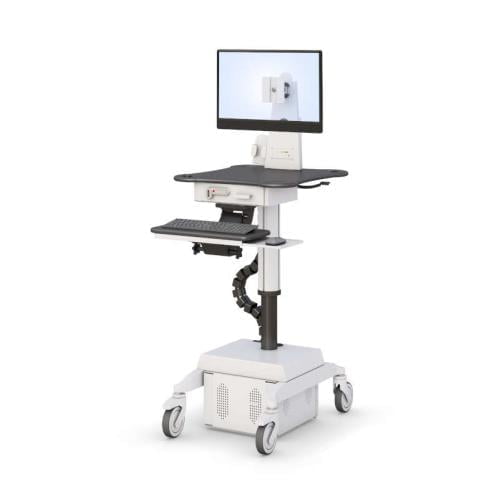 771900 height adjustable hospital telehealth computer cart