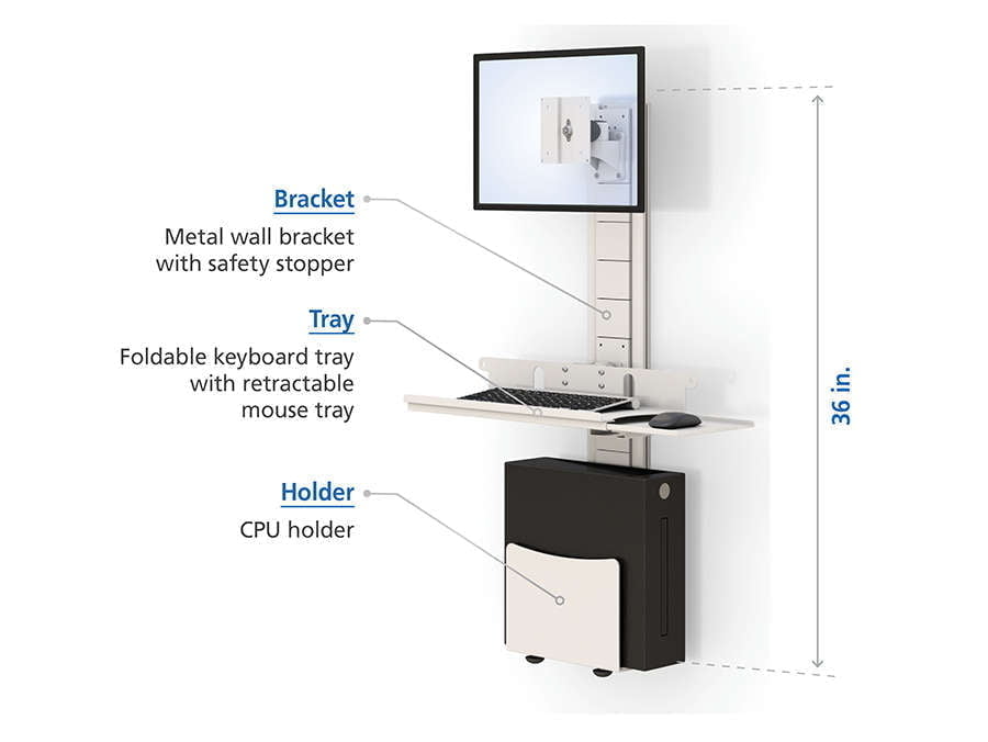 Wall Mounted Monitor Bracket specifications