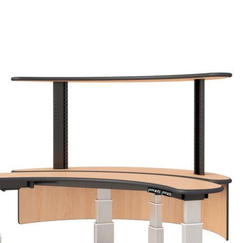 772011 sit and stand desk top shelf