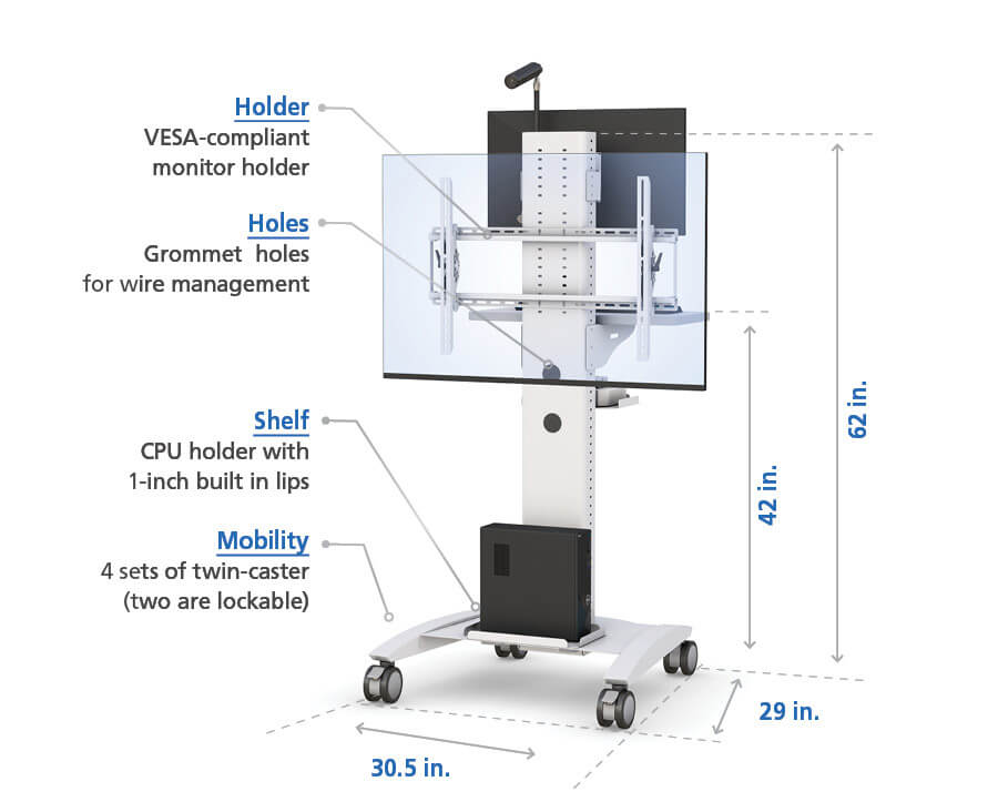 Flat Screen Stand with Features