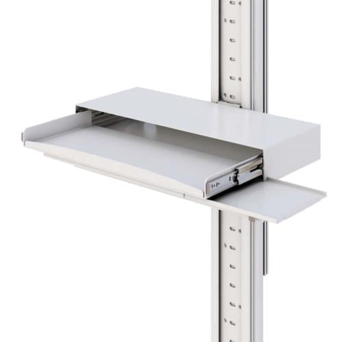 772027 portable computer stand with built in trays for keyboard and printer