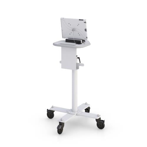 772094 height adjustable tablet stand on wheels