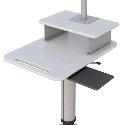 772097 metal enclosure for storage or small cpu tablet kiosk stand