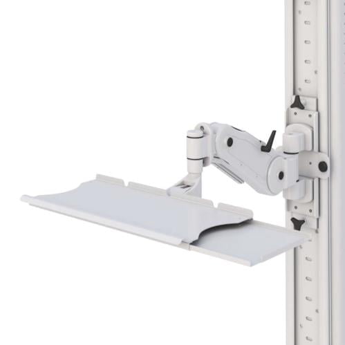 772100 stationary floor computer stand pneumatically adjustable arm