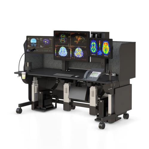 772126 adjustable standing desks for radiology imaging center pacs workstation