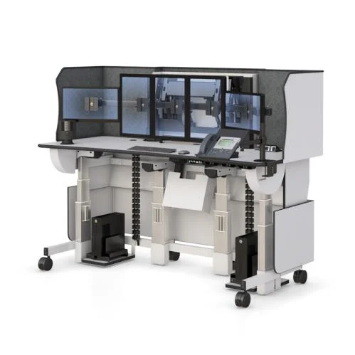772127 pacs workstations ergonomic standing desk for radiology