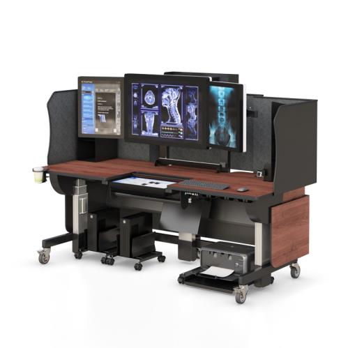 772128 sit stand desk for diagnostic radiology centers pacs