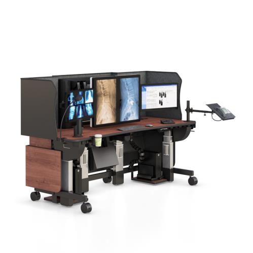 772132 adjustable height stand up desks for pacs radiology workstation