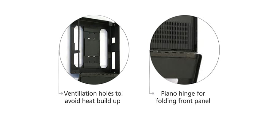 Wall Mounted PC Holder for Dell WYSE with Vent Holes