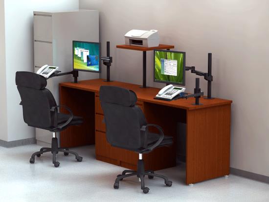 772173 modern dual table for office worker stations