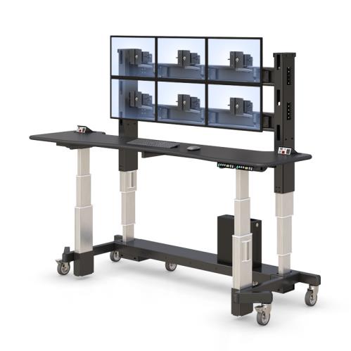 772175 control center adjustable sit stand up desk