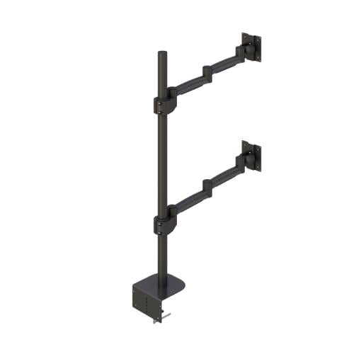 772181 clamping on dual monitor mount arm stand
