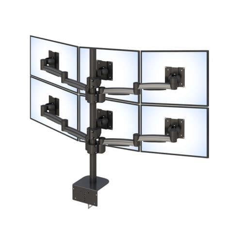 772186 six monitor display arm stand