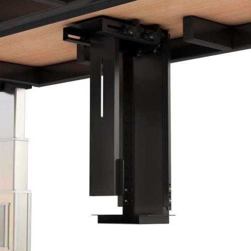 772195 dual tier standing desk underdesk cpu holder