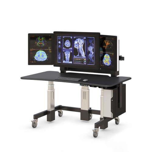 772196 ergonomic electric sit stand desk for radiology service center