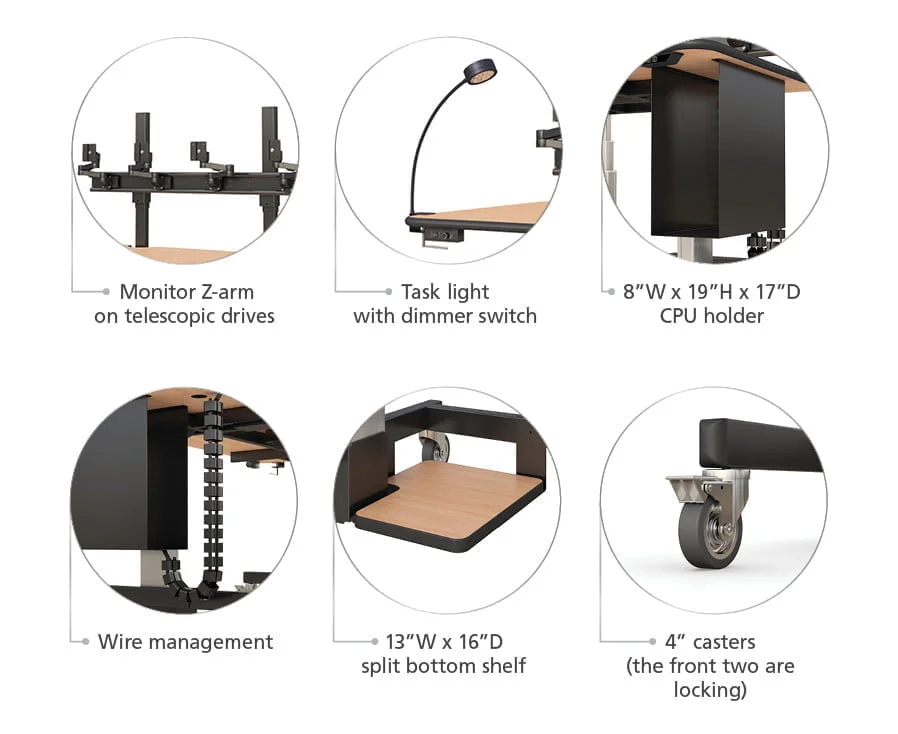 Computer Desk More Features
