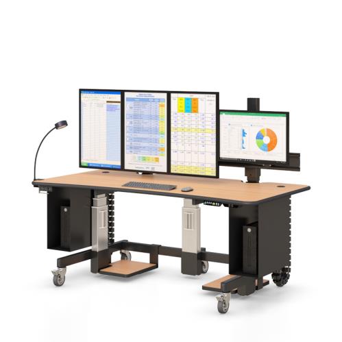 772202 ergonomic adjustable computer desk