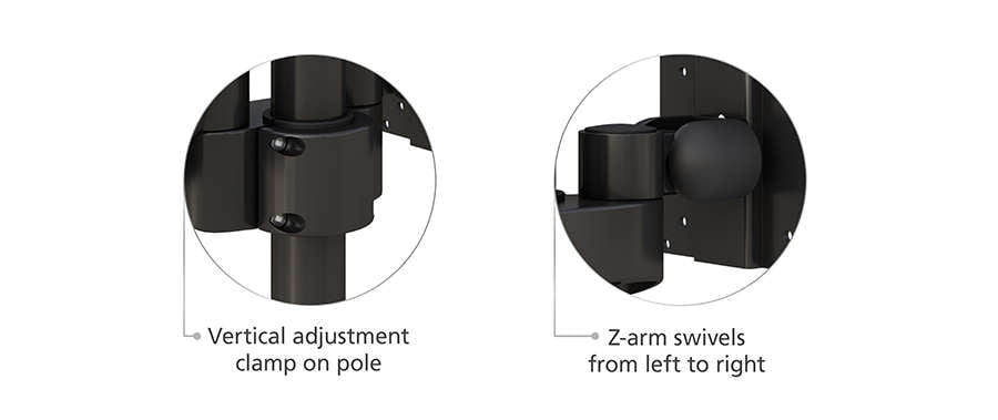 Dual Monitor Stand Desk Mount with Z-Arm Swivel