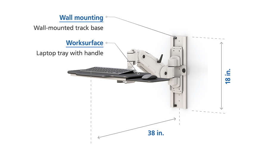 Keyboard Arm and Tray Wall Mount specifications