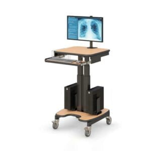 772221 rolling medical computer stand