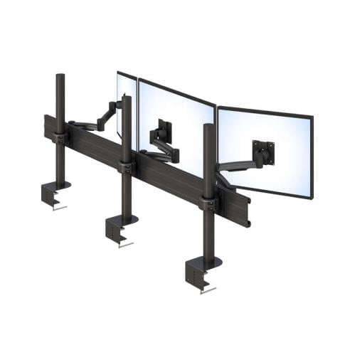 772235 computer desk stand clamp for three monitors