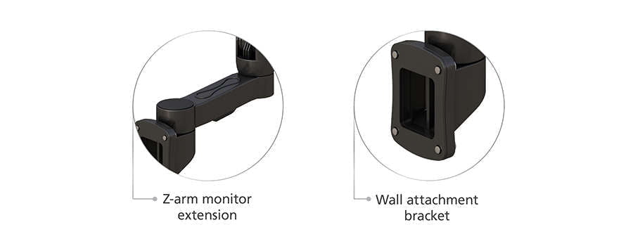 TV Mount with Wall Attachment Bracket