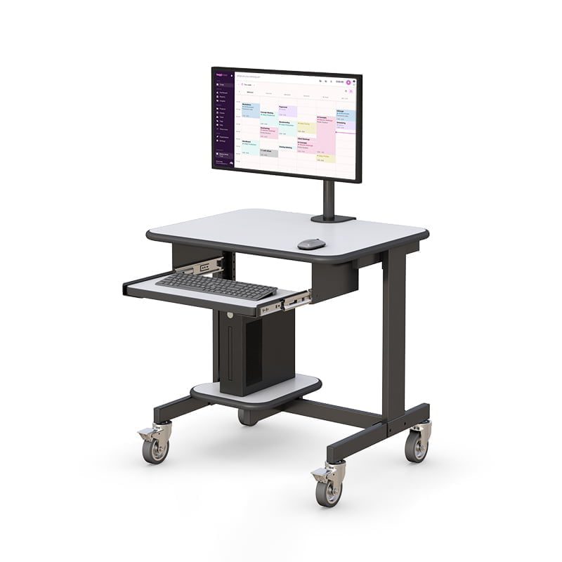 772293 small office computer desk with monitor stand